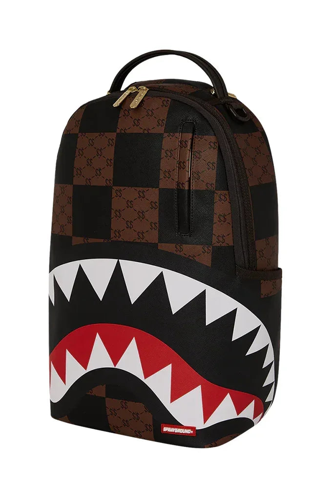 Sprayground Enlarged Check Paris That Big Check Shark Backpack