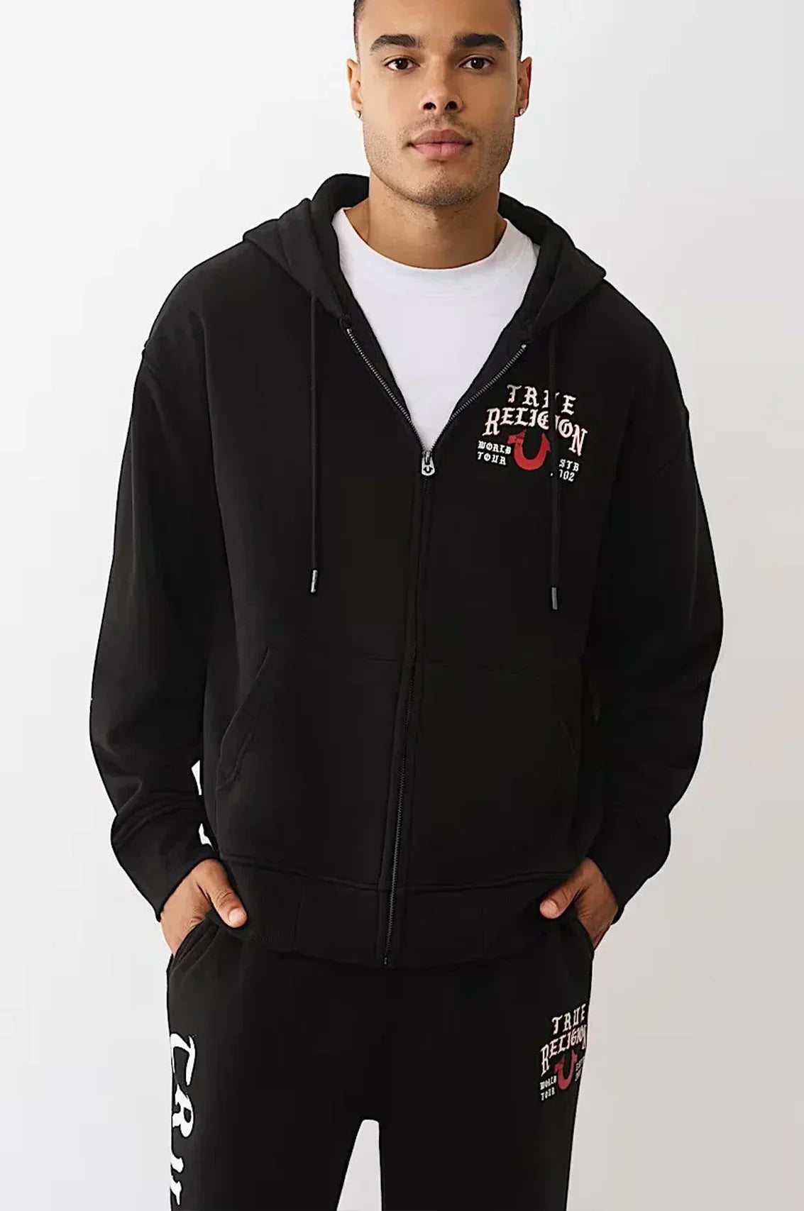 True Religion TR Flag Zip Up Hoodie